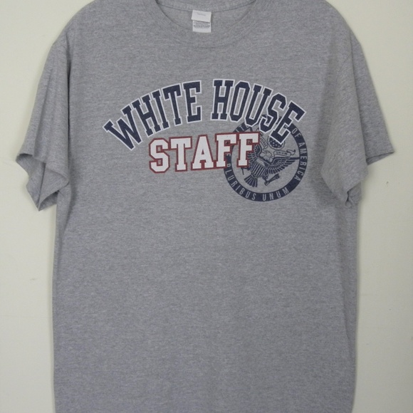 Graphic T shirt White House Staff size M Gray - Picture 7 of 8